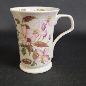 DUNOON Ramblers By Kathy Pickles Coffee Mug Tea Cup 4.25" England Pink Floral